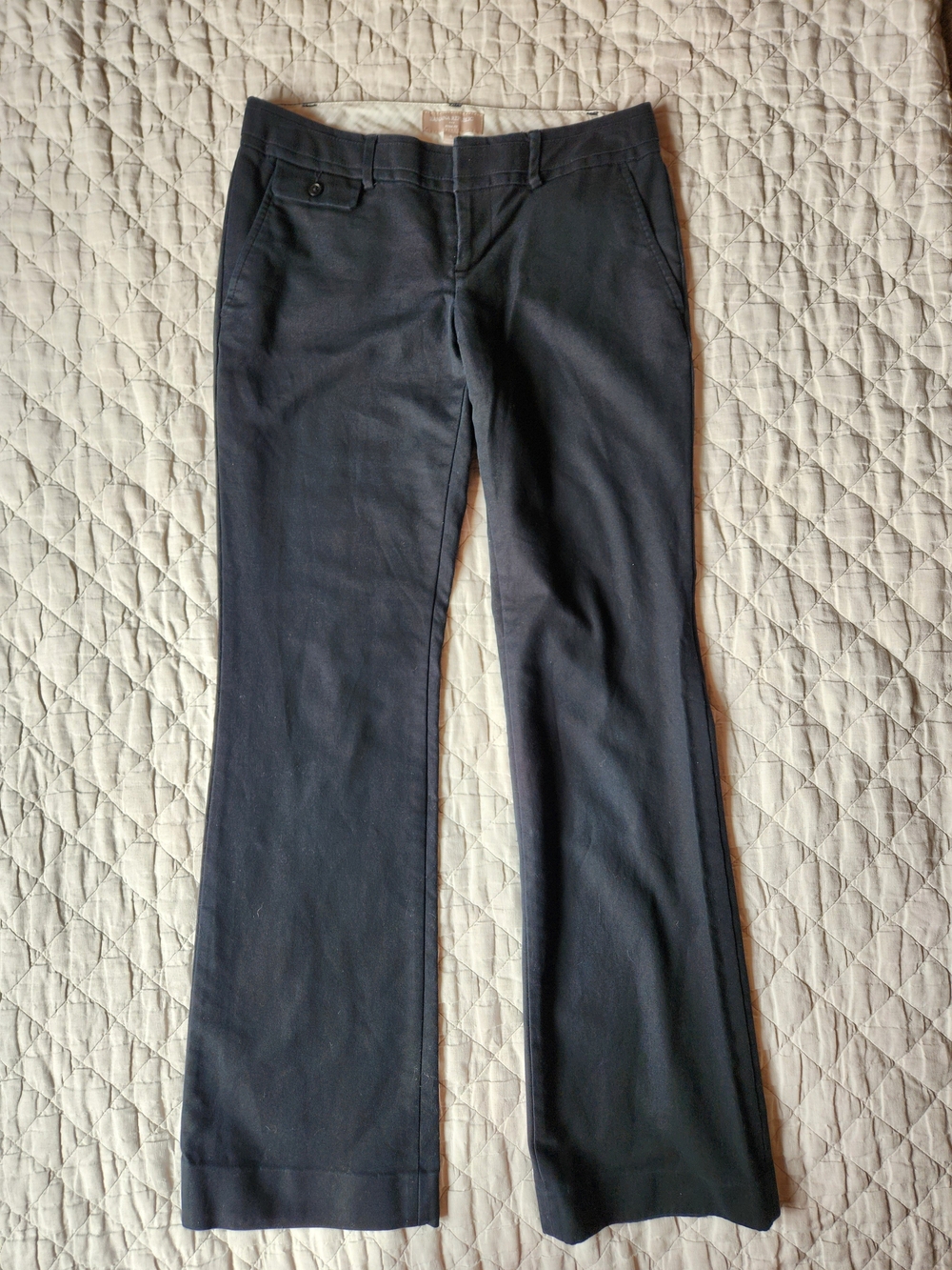 Mid-Rise Boot Cut Bana Republic lassic Women's Black Dress Pants 4L